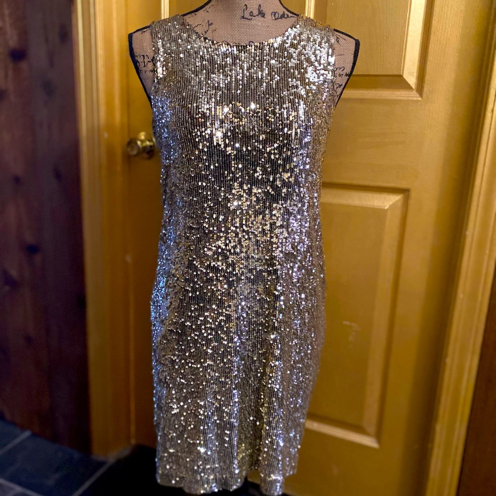 Tory Burch Sequined Cocktail Dress Small